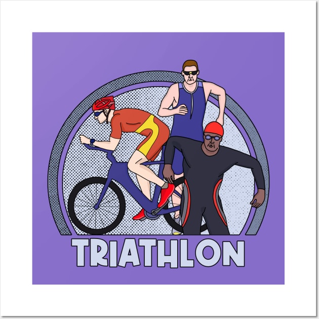 Triathlon Wall Art by DiegoCarvalho